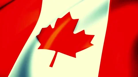 Dynamic Canadian Flag in 4K – Perfect for Visual Storytelling Vídeo Stock 295668464