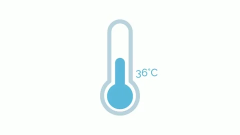 Dynamic Celsius Temperature Rise Animation 0 to 40 Stock Footage 327394553