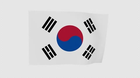 Dynamic Ceremonial South Korea Loop Alpha Channel Video stock 343045826