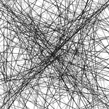 Dynamic chaotic lines abstract black and white texture / pattern 스톡 일러스트
