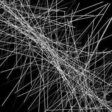 Dynamic chaotic lines abstract black and white texture / pattern 스톡 일러스트
