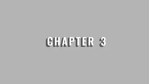 Dynamic Chapter 3 Reveal Animation - Playful gray Typography with Shadow Stock Footage 297955681