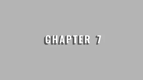 Dynamic Chapter 7 Reveal Animation - Playful gray Typography with Shadow Stock Footage 297955563