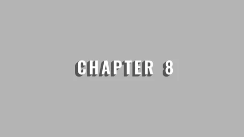 Dynamic Chapter 8 Reveal Animation - Playful gray Typography with Shadow Stock Footage 297955708