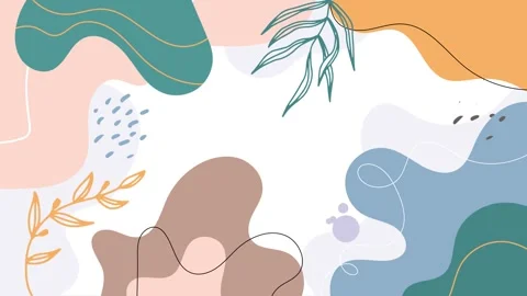 Dynamic charming floral pattern with soft pastel colors and elegant designs on Stock Footage 293651414