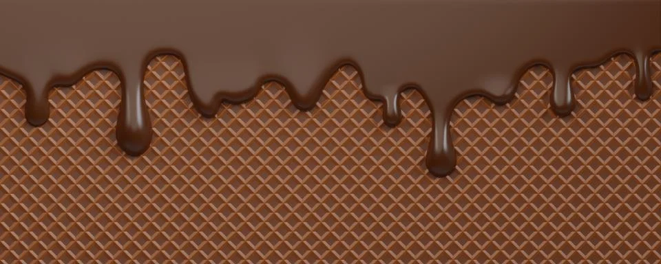 Dynamic Chocolate Splash Stock Illustration
