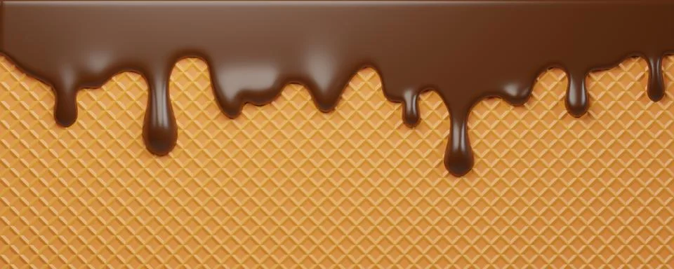 Dynamic Chocolate Splash Stock Illustration