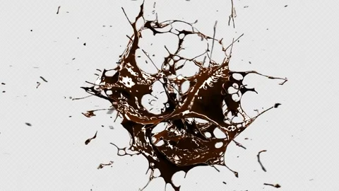 A dynamic Chocolate splash of liquid,  Vidéo 293804828