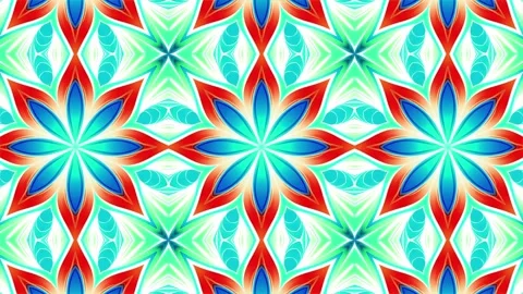 Dynamic Chroma Kaleidoscope Stock Footage 252307308