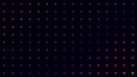 Dynamic chromatic triangle array: Smooth gradient background motion loop Stock Footage 336836655