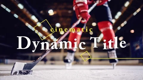 Dynamic Cinematic Replacement Title After Effects stock
