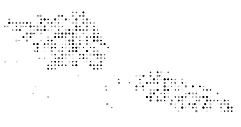 Dynamic Circle Flow Outlining the Samoa Region Boundary 動画素材 321064520