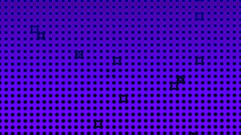 Dynamic Circles and Star Patterns Abstract Random Dots Background Stock Footage 302136103