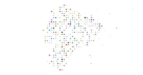 Dynamic Circles Building The Map Of Ecuador Vídeos de archivo 317624148