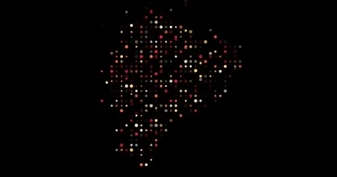 Dynamic Circles Building The Map Of Ecuador Vídeos de archivo 317624180