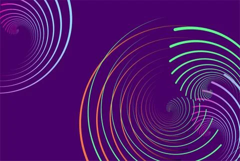 Dynamic circular abstract rotation pattern with smooth geometric motion, cr.. Stock Illustration