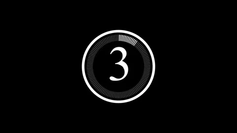 Dynamic Circular Count Up Timer Stopwatch Animation Stock Footage 341649617