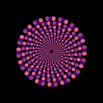 Dynamic circular motion pattern Stock Illustration