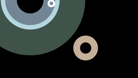 Dynamic Circular Patterns with Gradients and Depth Perception Stock Footage 291082116