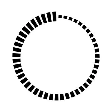 Dynamic Circular Progress Bar, circular loading indicator with geometric se.. Ilustración de archivo