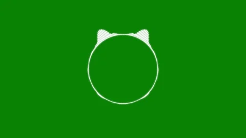Dynamic circular sound wave visualizer on green screen, abstract music freq.. Stock-Footage 346070759