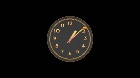 Dynamic Clock And Numbers Stock Footage 137234381