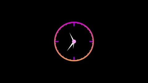 Dynamic Clock Icon Animation with Fast Motion – 4K Time Visual. Stock Footage 286145497