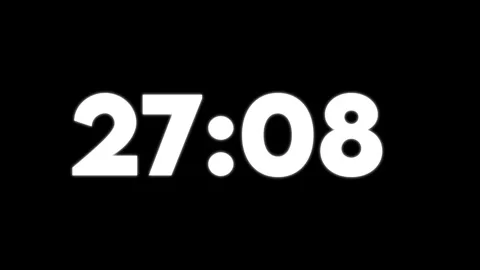 Dynamic Close Up Of Digital Clock Displaying Time2908 On Black Background Stock Footage 326664503