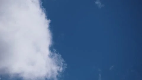 Dynamic Cloud Formation Overtaking the Blue Sky Motion Background Stock Footage 319470399
