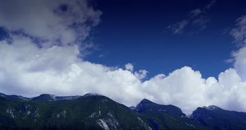 Dynamic Clouds Over Italian Alps. Stock Footage 284820883