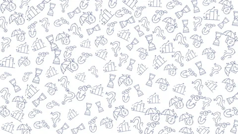 Dynamic collection of animated line art icons with business and technology .. Stock Footage 327064646