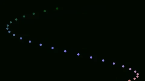 Dynamic Color Gradient Data Flow Visualization Abstract Tech Background Motio Stock Footage 341056226