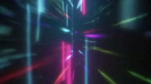 Dynamic Color Lightstream Visuals for Futuristic Backgrounds Stock Footage 319585271
