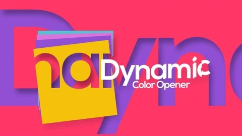 Dynamic Color Opener P5 스톡 After Effects