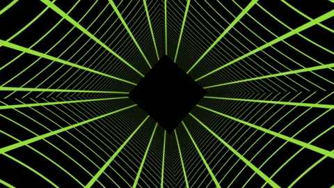 Dynamic Color Shifting Grid Tunnel  Random Vibrant Color Change Abstract Ba.. Video stock 331052612