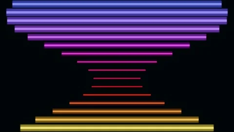 Dynamic Color Spectrum Wave Transition Animation Background Stock Footage 336837235