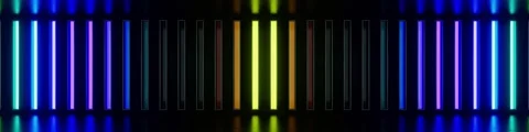 Dynamic colored light strip background plays in a loop Видео 340558069