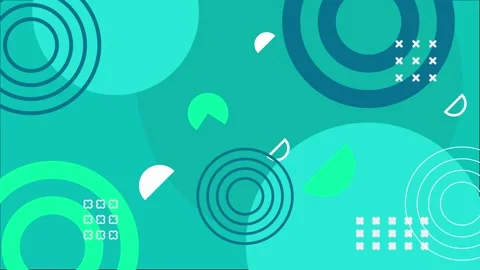 Dynamic colorful abstract background featuring geometric shapes and elements Stock Footage 304940225