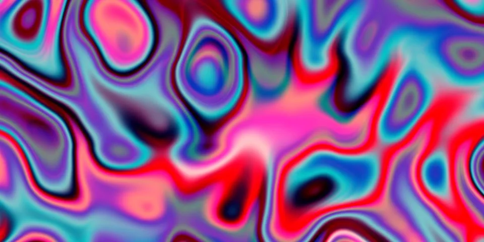Dynamic, colorful abstract Psychedelic pattern and vivid hues, perfect for cr Stock Illustration