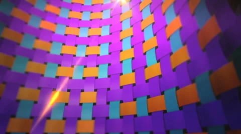 Dynamic colorful fabric wall Stock Footage 41839709