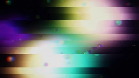 Dynamic Colorful Glitch Stripes and Lens Flare Motion Background Video stock 338340793