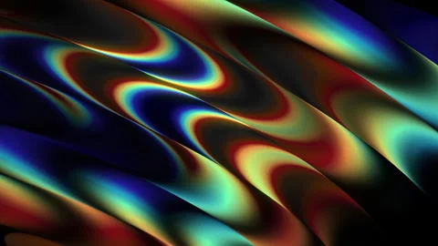 Dynamic colorful gradient waves loop. Abstract background, grain texture. Stock Footage 344512375