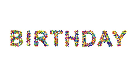 Dynamic colorful greeting card design Stock Footage