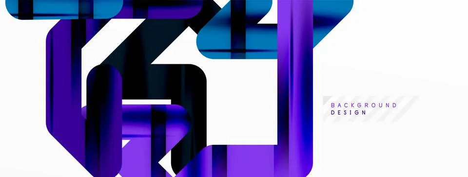 Dynamic colorful lines minimal abstract background Stock Illustration