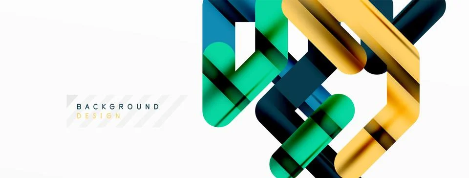 Dynamic colorful lines minimal abstract background Illustrazione stock