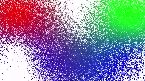 Dynamic colorful particles explode across screen. Vidéo 332140595