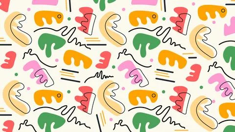 Dynamic Colorful Scribble Design Background Stock Illustration