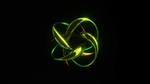 Dynamic colorful shape 4K UHD 60FPS 3D illustration Stockbeeldmateriaal 172503120