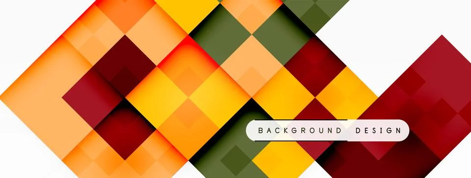 Dynamic colorful squares background. Vector Illustration For Wallpaper, Banner Stock Illustration