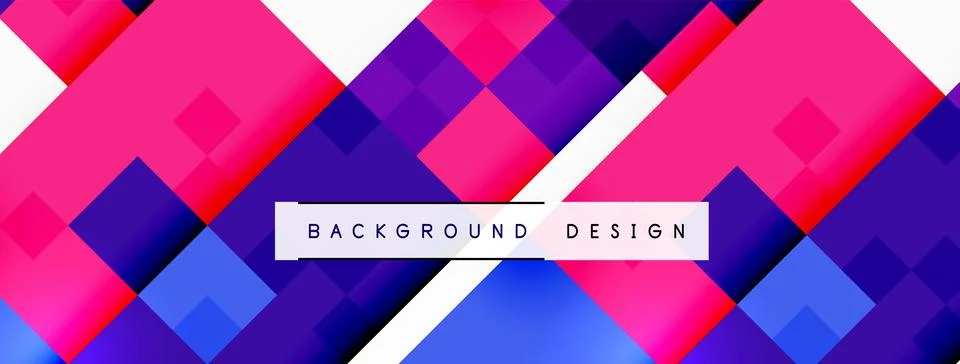 Dynamic colorful squares background. Vector Illustration For Wallpaper, Banner Stock Illustration